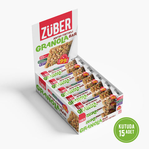 Antep Fıstıklı Granola Bar 25gr X 15 Adet