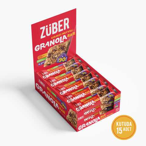 Kırmızı Meyveli Granola Bar 25gr X 15 Adet