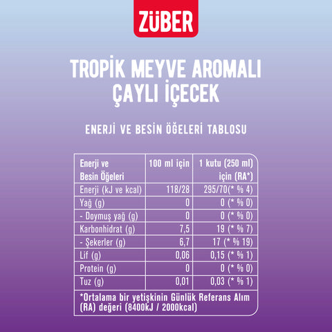 Ice Tea Tropik & Şeftali 250ml X 12 Adet