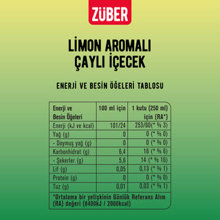 Ice Tea Tropik & Limon 250ml X 12 Adet - Züber