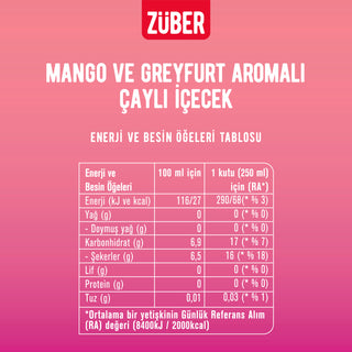 Ice Tea Greyfurt&Mango Aromalı 250ml x 12