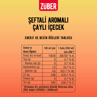 Ice Tea Tropik & Şeftali 250ml X 12 Adet - Züber