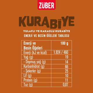 Orijinal Yulaflı & Kakaolu Yulaflı Kurabiye Deneme Paketi 80g x 6 Adet - Züber