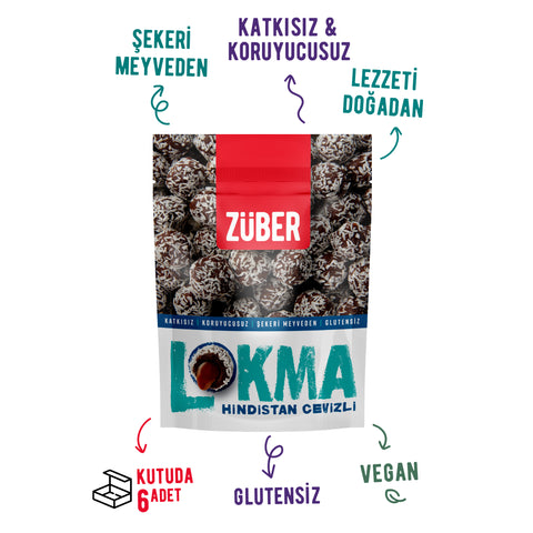 Lokma Hindistan Cevizli Meyve Topu 96gr X 6 Adet - Züber