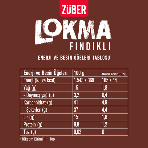 Lokma Fındıklı Meyve Topu 96gr X 6 Adet