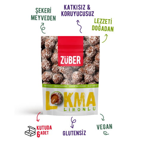 Lokma Limonlu Meyve Topu 96gr X 6 Adet - Züber