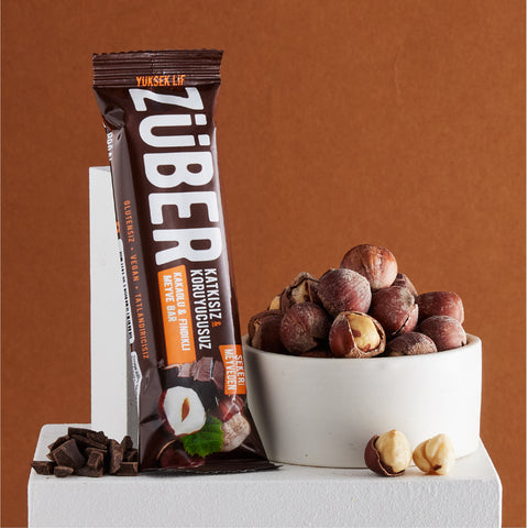 Kakaolu ve Fındıklı Meyve Bar 40gr  X 12 Adet - Züber