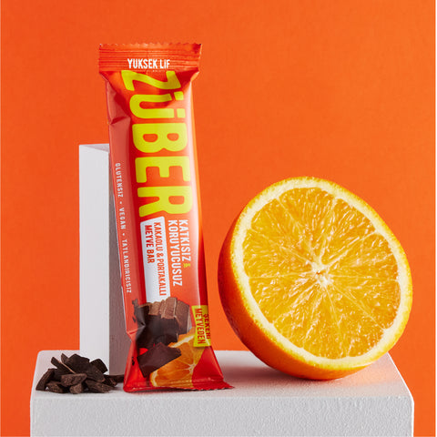 Kakaolu ve Portakallı Meyve Bar 40gr  X 12 Adet