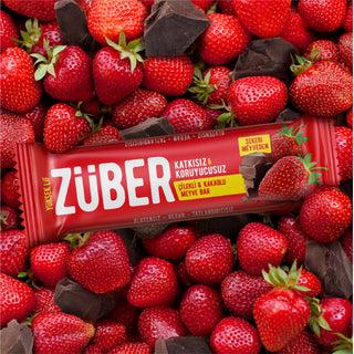 Çilekli ve Kakaolu Meyve Bar 40gr  X 12 Adet - Züber