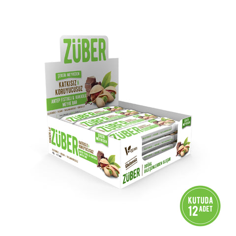 Antep Fıstıklı ve Kakaolu Meyve Bar 40gr  X 12 Adet