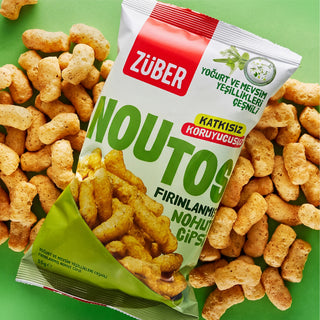 Noutos Nohut Cipsi Yoğurt ve Mevsim Yeşillikleri Çeşnili 55g X 6 Adet