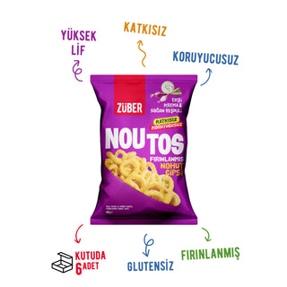 Noutos Nohut Cipsi Ekşi Krema ve Soğan Çeşnili 55g X 6 Adet