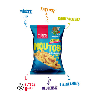 Noutos Ege Baharatlı Nohut Cipsi 55g X 6 Adet