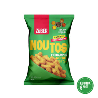 Noutos Kajun Baharatlı Nohut Cipsi 55g X 6 Adet