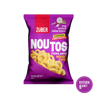 Noutos Nohut Cipsi Ekşi Krema ve Soğan Çeşnili 55g X 6 Adet
