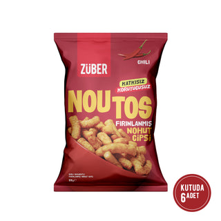 Noutos Chili Baharatlı Nohut Cipsi 55g X 6 Adet