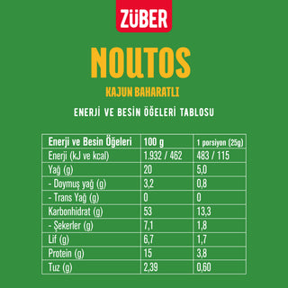 Noutos Kajun Baharatlı Nohut Cipsi 55gr X 6 Adet - Züber
