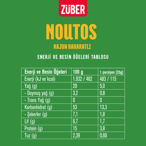 Noutos Kajun Baharatlı Nohut Cipsi 55gr X 6 Adet - Züber