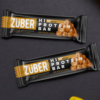 Yer Fıstığı Ezmeli Hi Protein Bar 45gr X 12 Adet - Züber