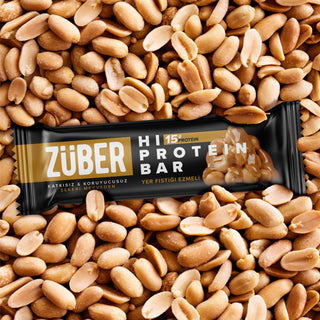 Yer Fıstığı Ezmeli Hi Protein Bar 45gr X 12 Adet - Züber