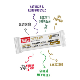 Bademli Protein Bar 40gr X 12 Adet - Züber