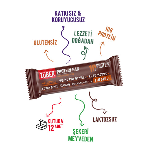Fındıklı Protein Bar 40gr X 12 Adet