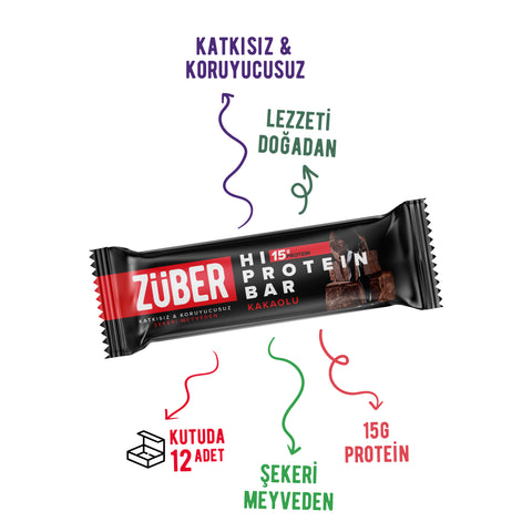 Kakaolu Hi Protein Bar 45gr X 12 Adet