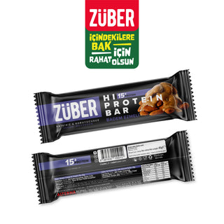 Badem Ezmeli Hi Protein Bar 45gr X 12 Adet - Züber