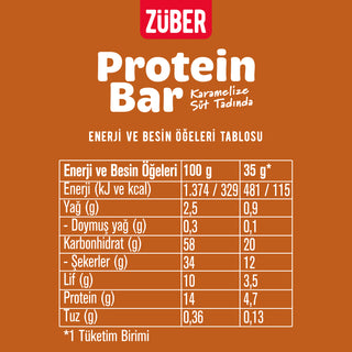 Karamelize Süt Aromalı Protein Bar 35g x12