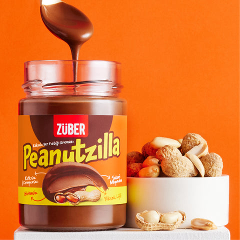 Peanutzilla Kakaolu Fıstık Kreması 315 gr x 3 Adet - Züber