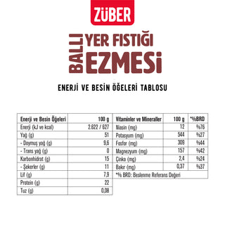 Ballı Yer Fıstığı Ezmesi 315g