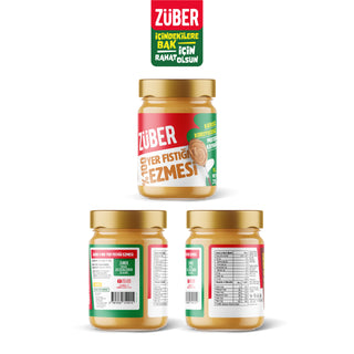 %100 Yer Fıstığı Ezmesi 315gr X 3 Adet - Züber