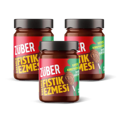 Kakaolu Yer Fıstığı Ezmesi 315gr  X 3 Adet - Züber