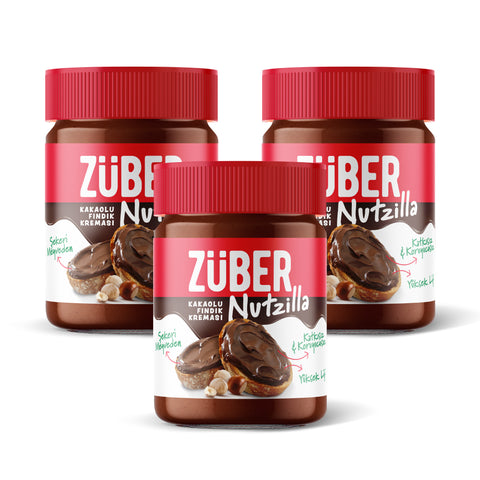 Nutzilla Kakaolu Fındık Kreması 315gr X 3 Adet