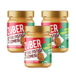 %100 Yer Fıstığı Ezmesi 315g X 3 Adet