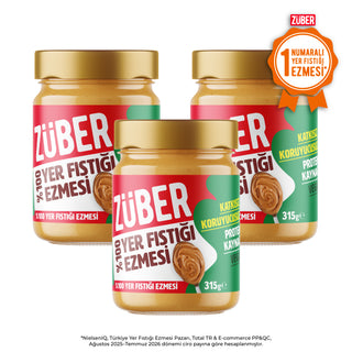 %100 Yer Fıstığı Ezmesi 315g X 3 Adet