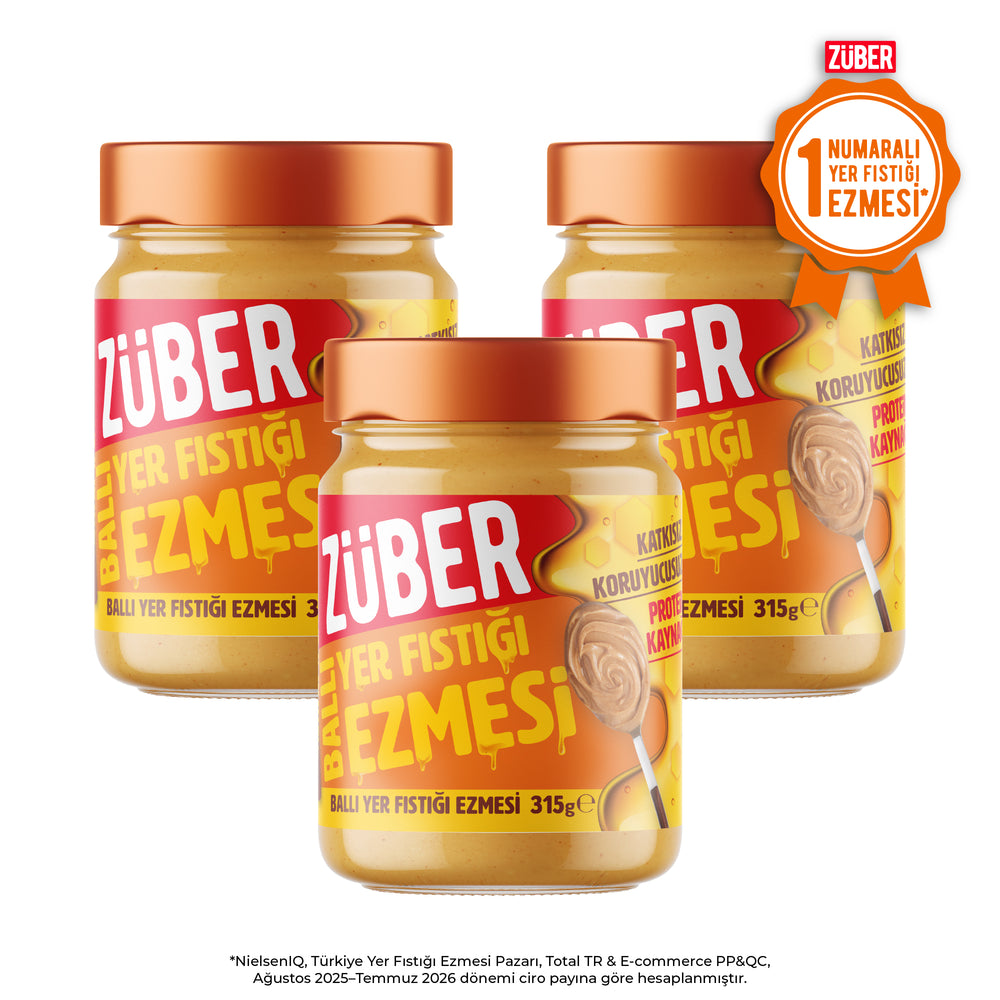 Ballı Yer Fıstığı Ezmesi 315g X 3 Adet