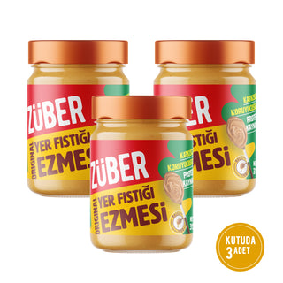 Original Yer Fıstığı Ezmesi 315gr X 3 Adet - Züber