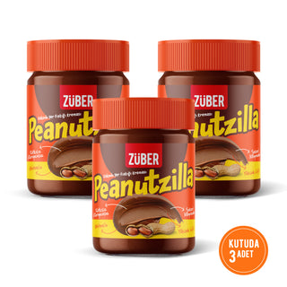 Peanutzilla Kakaolu Yer Fıstığı Kreması 315 gr x 3 Adet - Züber