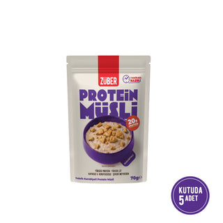 Sade Kurabiyeli Yulaflı Protein Müsli (20g Protein) 70g x 5 Adet
