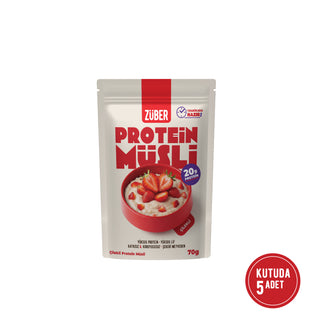 Çilekli Yulaflı Protein Müsli (20g Protein) 70g x 5 Adet