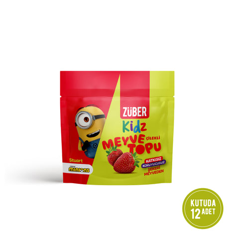 Kidz Fruit Ball  with Strawberry 42gr X 12 Pieces