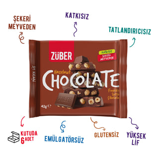 Fındıklı Sütlü Çikolata 42g x 6 Adet