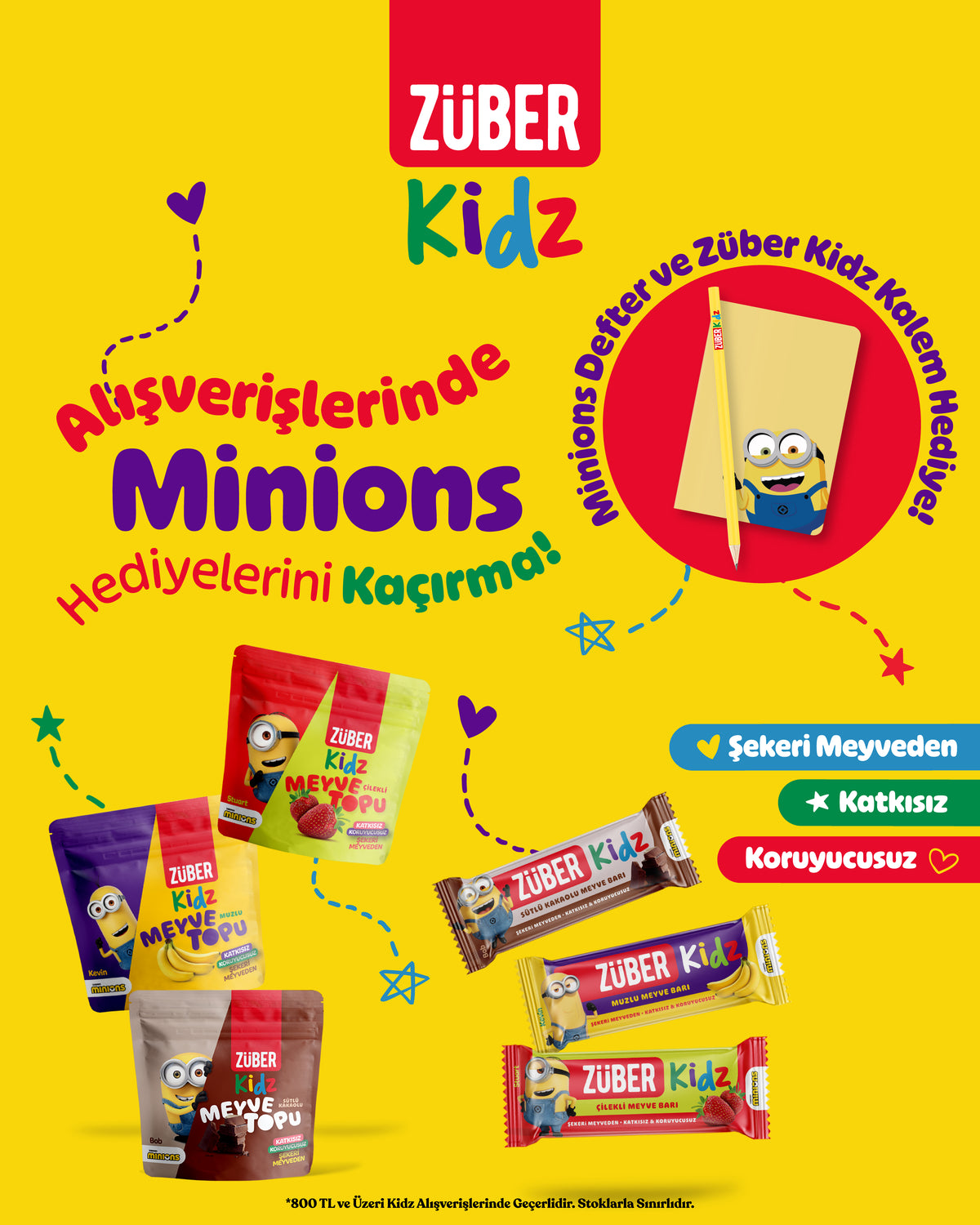 Züber | Katkısız, Koruyucusuz, Şeker İlavesiz Atıştırmalıklar