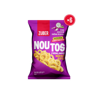 Noutos Nohut Cipsi Ekşi Krema ve Soğan Çeşnili 55gr X 6 Adet - Züber