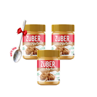 Nutzilla Fındık Kreması 315g x 3 Adet (Kaşık Hediyeli)