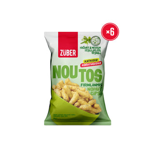 Noutos Nohut Cipsi Yoğurt ve Mevsim Yeşillikleri Çeşnili 55gr X 6 Adet - Züber