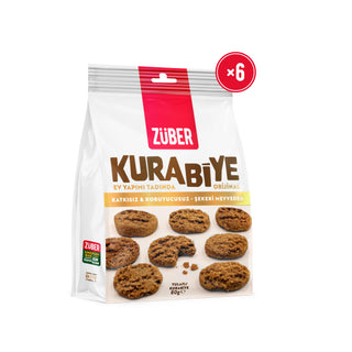 Orijinal Yulaflı Kurabiye 80g x 6 Adet (Ev Yapımı Tadında) - Züber