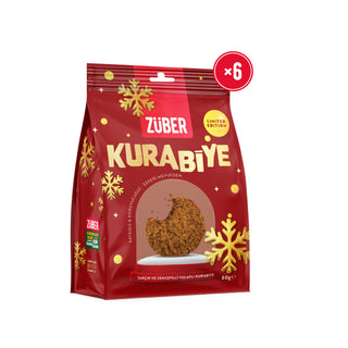 Tarçın ve Zencefilli Yulaflı Kurabiye 80g x 6 Adet - Züber