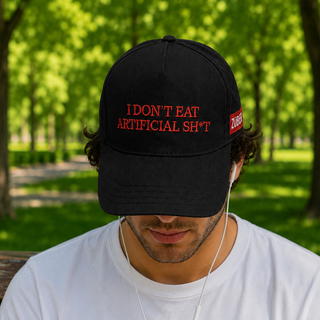 No Artificial Sh*t Şapka - Siyah